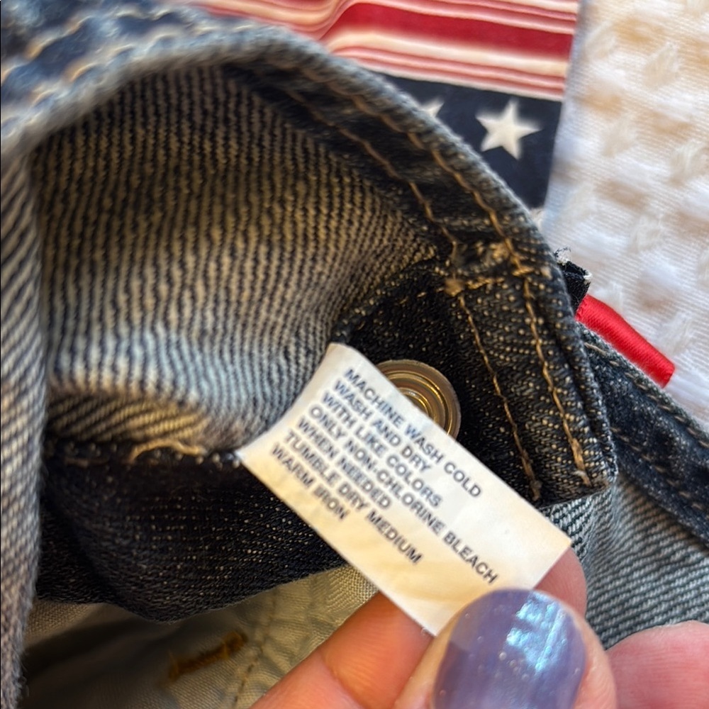 BABY GAP Red White Blue Denim Overalls Patriotic Stars Stripes Bib Skirt Ruffles - Picture 13 of 16